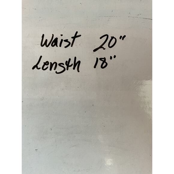 American Eagle Pleated Lined Floral Skirt w/ Blue Flowers Orange Trim Plus 18 - Picture 7 of 7